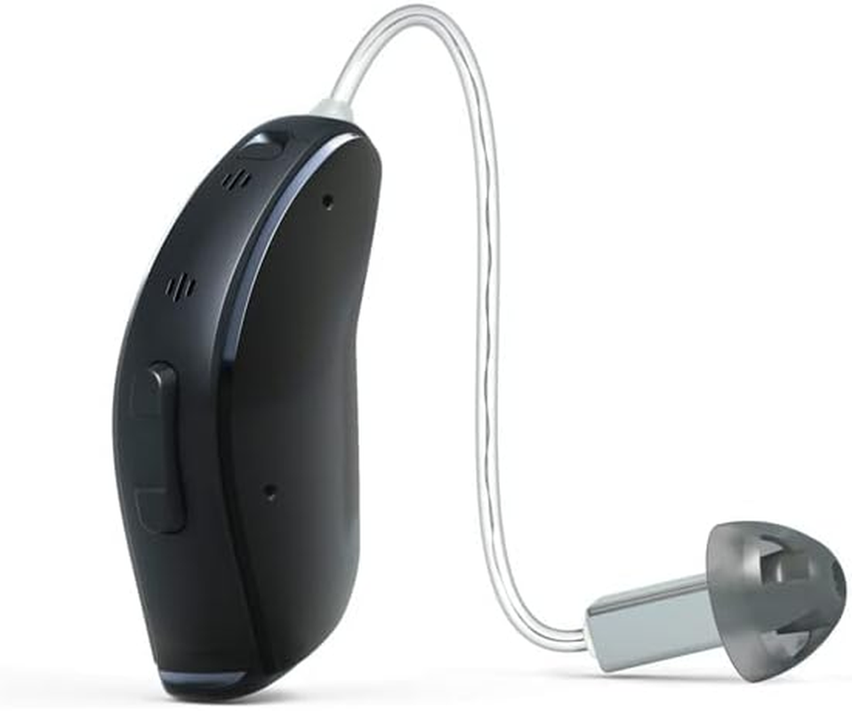 Hearing Aid Domes Smoky Gray Tips Ear Pieces Comfortable for Open Fit BTE Sound Amplifier PSAP Kit Invisible, except for RIC (M * 10) image number 2