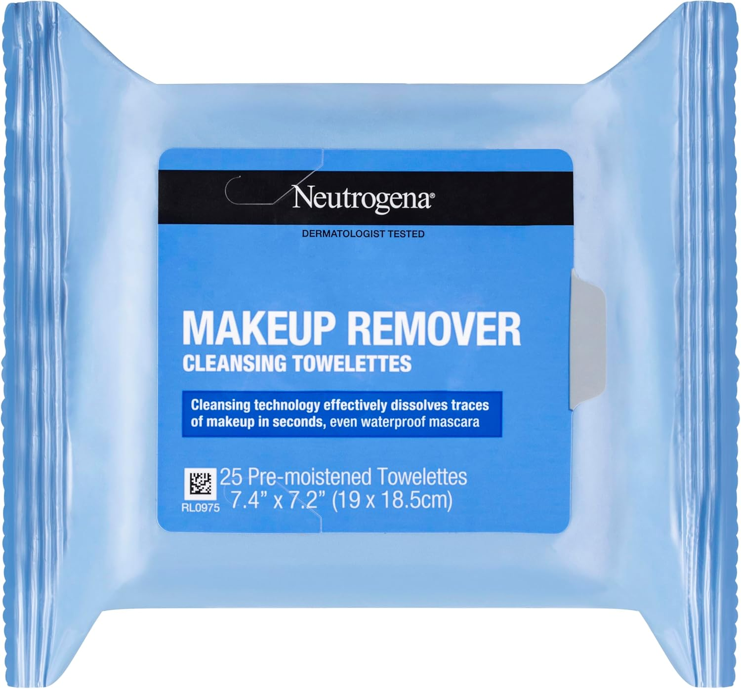 Neutrogena Makeup Remover Wipes 25 Pack|Cleansing Wipes Dissolve Traces of Dirt, Oil & Makeup in Seconds|Leaves Skin Clean with No Heavy Residue|No Need to Rinse