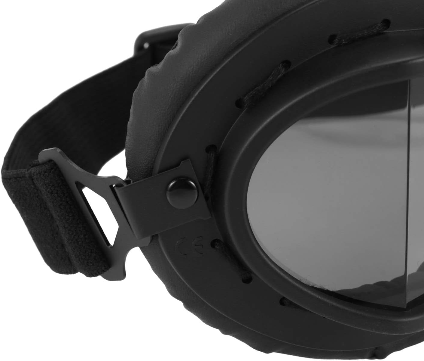 Retro Gray Motorbike Helmet Pilot Goggles Vintage WWII Pilot Goggles Motorcycle Scooter Glasses Uv for Helmet image number 2