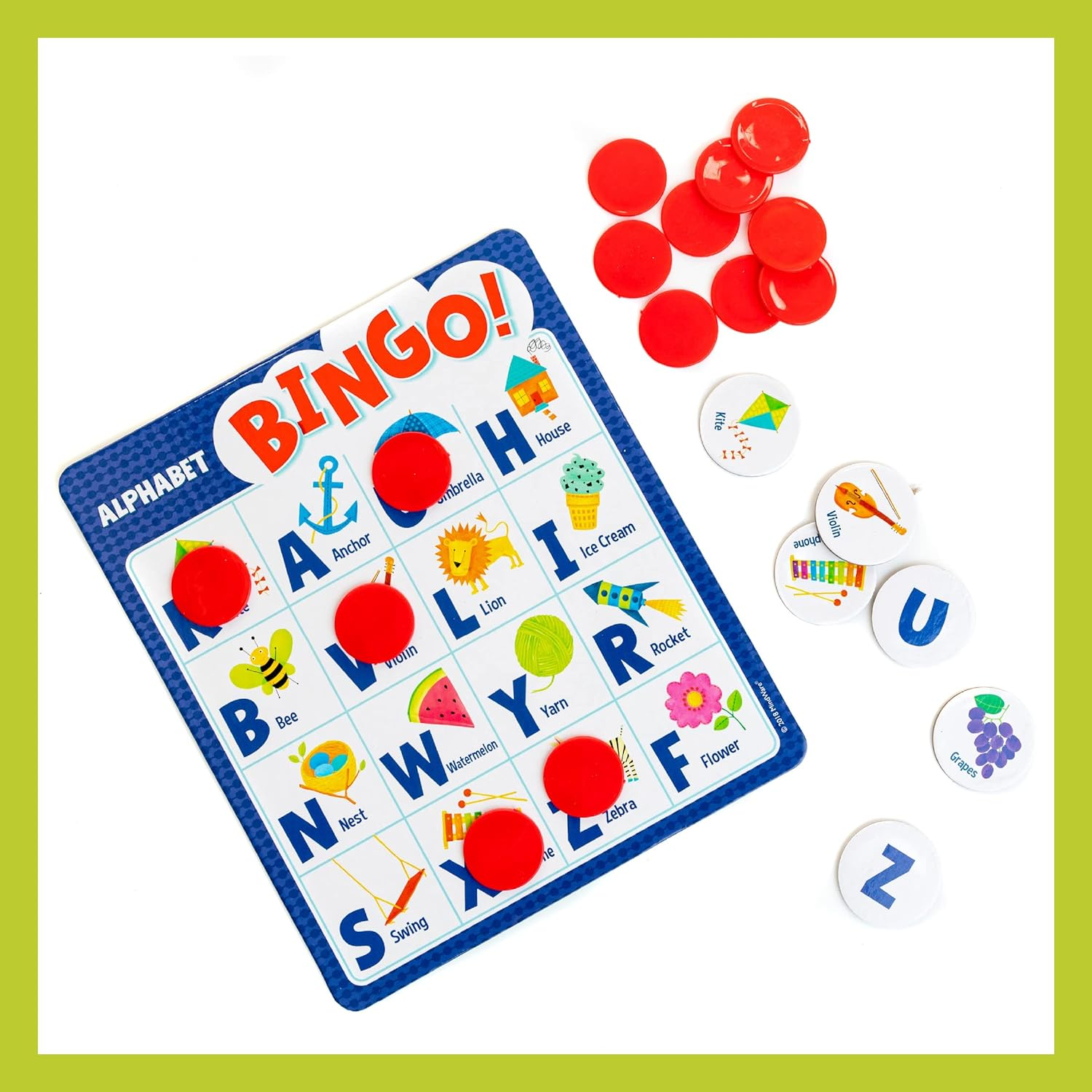 Peaceable Kingdom Alphabet Bingo Board Game for Kids Aged 4 and Up image number 2