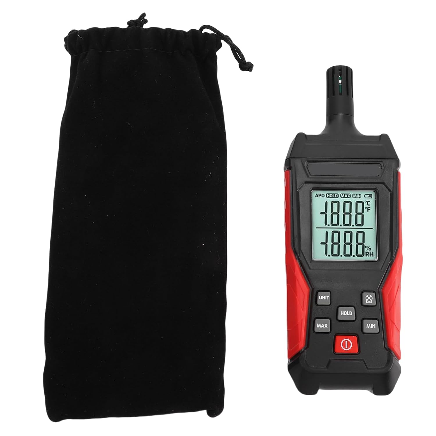 Jiawu Digital Temperature Moisture Detector with Retreated Hand -Hand Hygrometer Screens for the Home image number 2