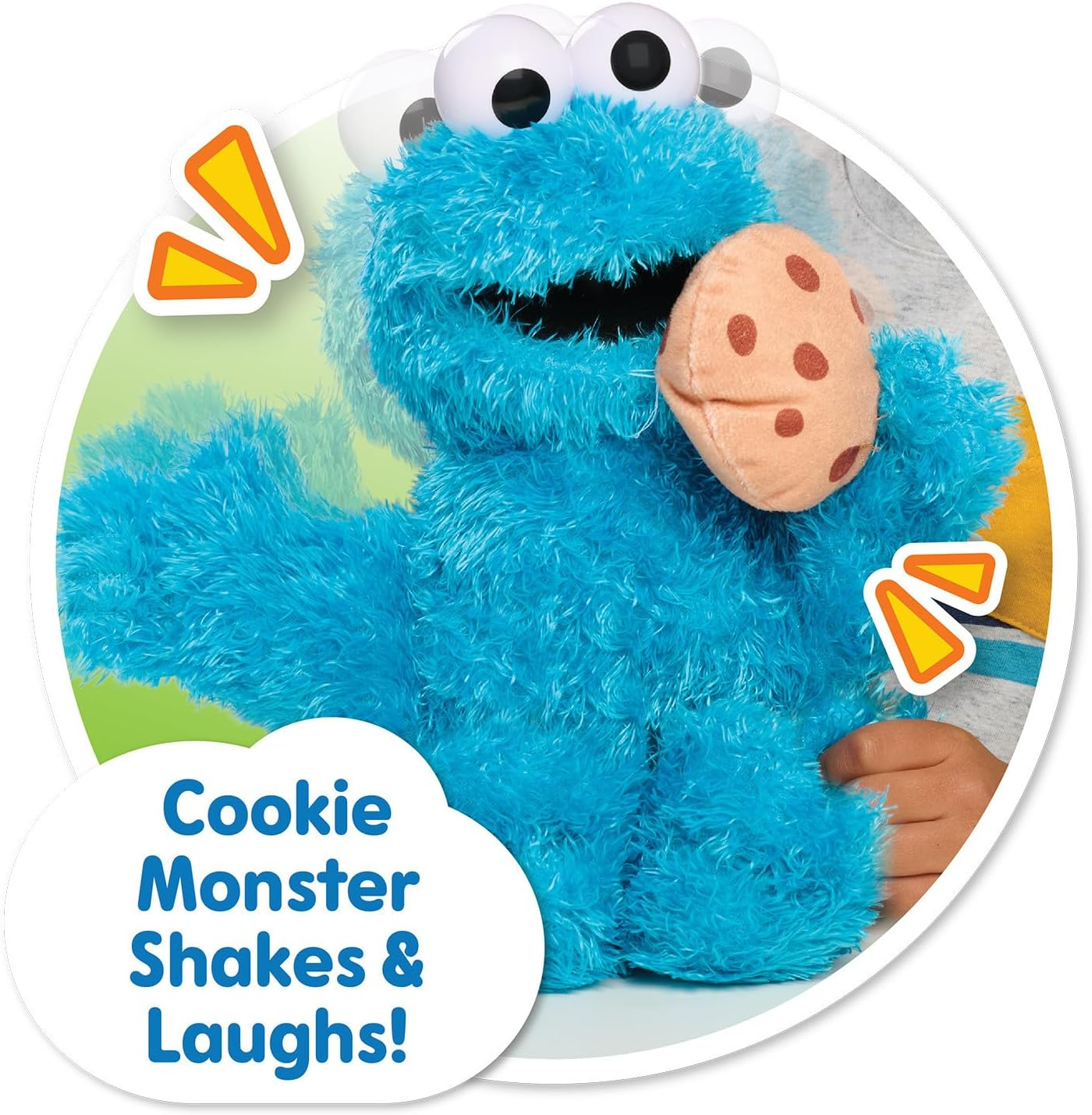Sesame Street Animated Plush, 18 Months+, Interactive Toy, Cookie Monster, Electronic Learning, 35Cm Height, 2 AAA Batteries, 300G image number 4