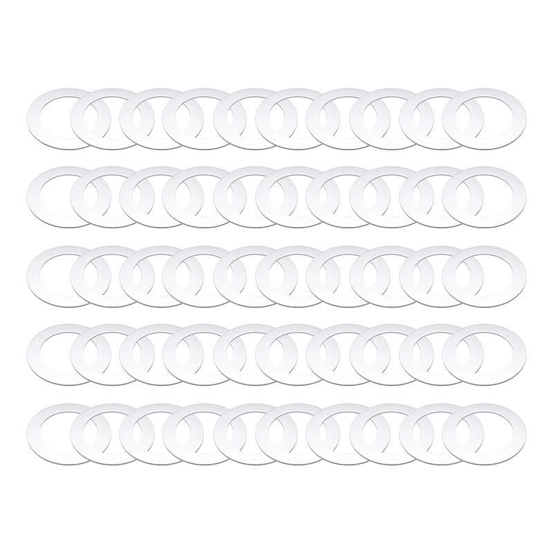 50 PCS 304 Stainless Steel Flat Washers, M10 Ultra Thin Flat Spacers Shim Washers, 10X16X0.3Mm round Flat Spacer, Repair Washer for Screws & Bolts (M10X16) image number 3
