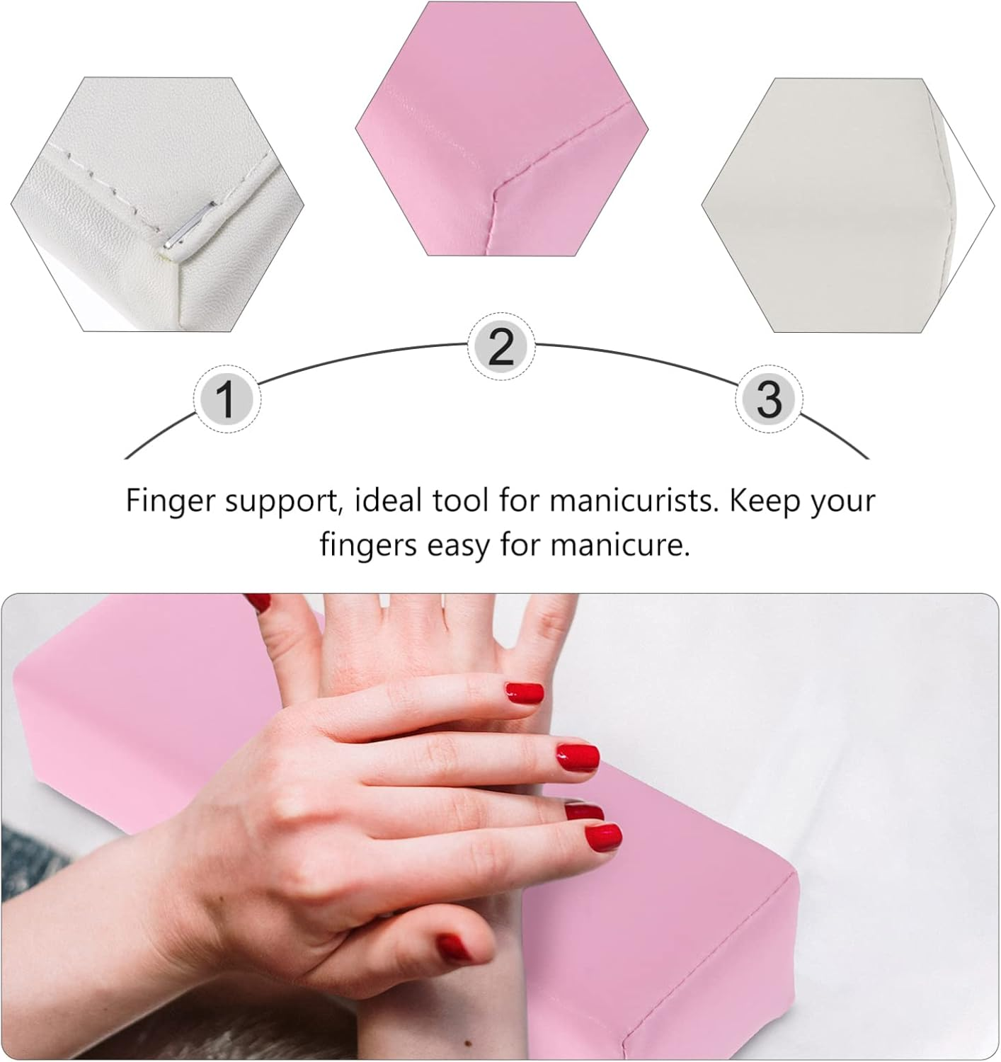CTIRCHIU 2Pcs Nail Art Tools Manicure Hand Pads Comfortable Pillow for Nail Salons Easy to Use image number 5