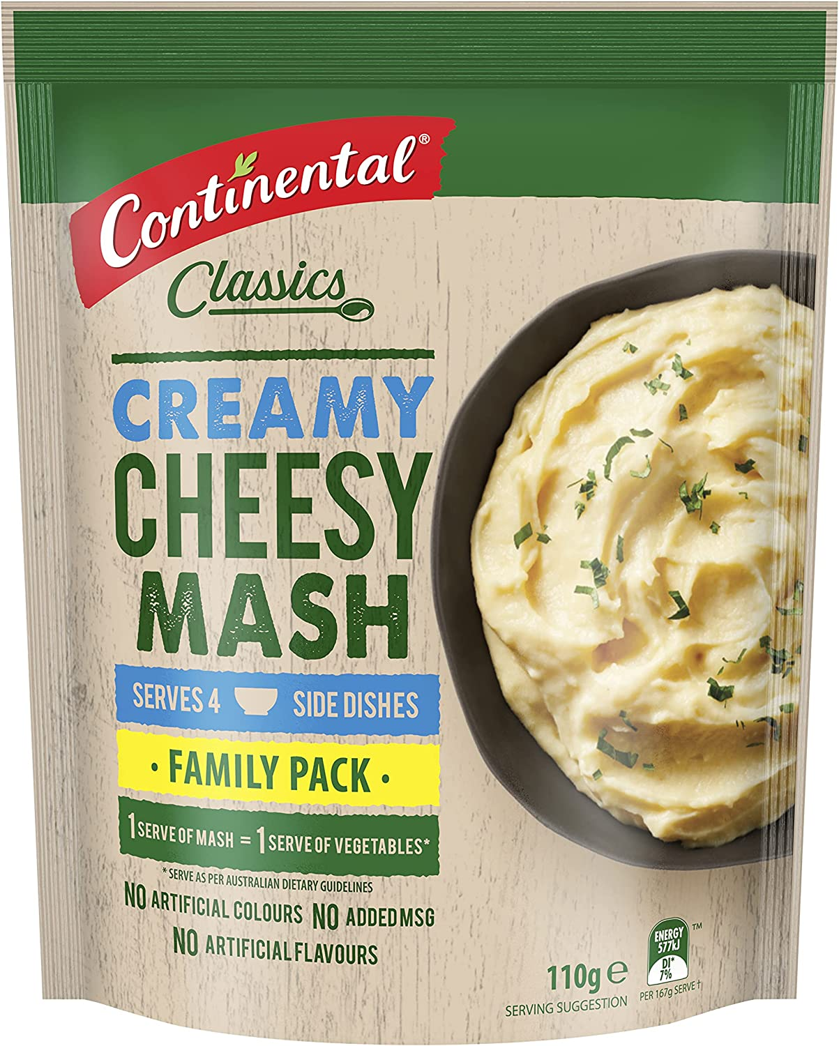 Continental Classics Cheesy Mash Potato Family Pack 110G Serves 4 image number 2