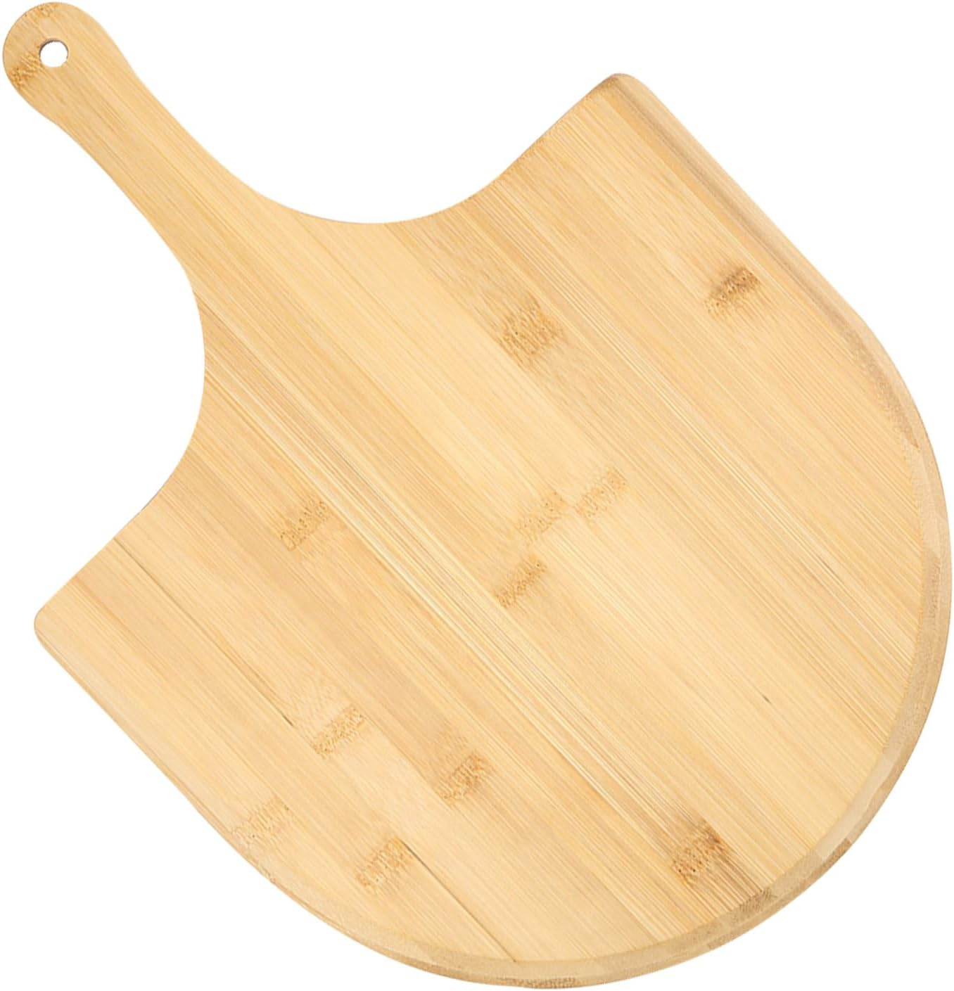 Pizza Peel with Long Handle Bamboo Pizza Spatula Bevelled Hanging Pizza Shovel Wooden Pizza Paddle and Serving Board Pizza Oven Accessories Pizza Spatula for Home Kitchen