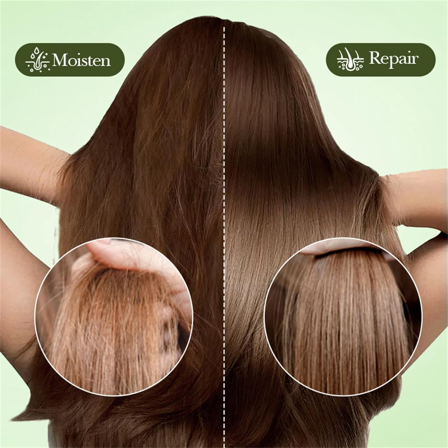 Advanced Molecular Hair Root Treatment Hair Mask,Deep Conditioning Hair Mask for Hair Ends,Smooth Forces Hair Mask,For Dry & Damaged Hair image number 6