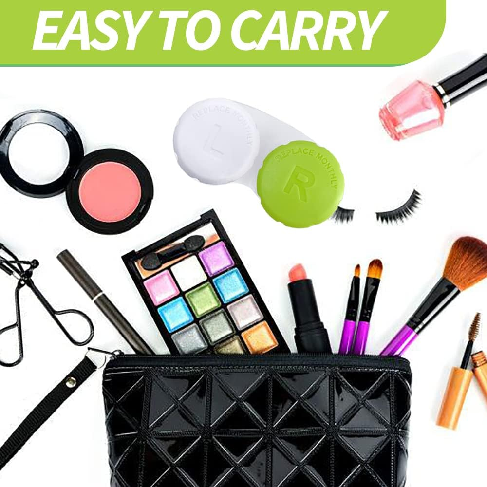 Case for Contact Lens, Travel Daily Use 3 Pack Orange image number 2