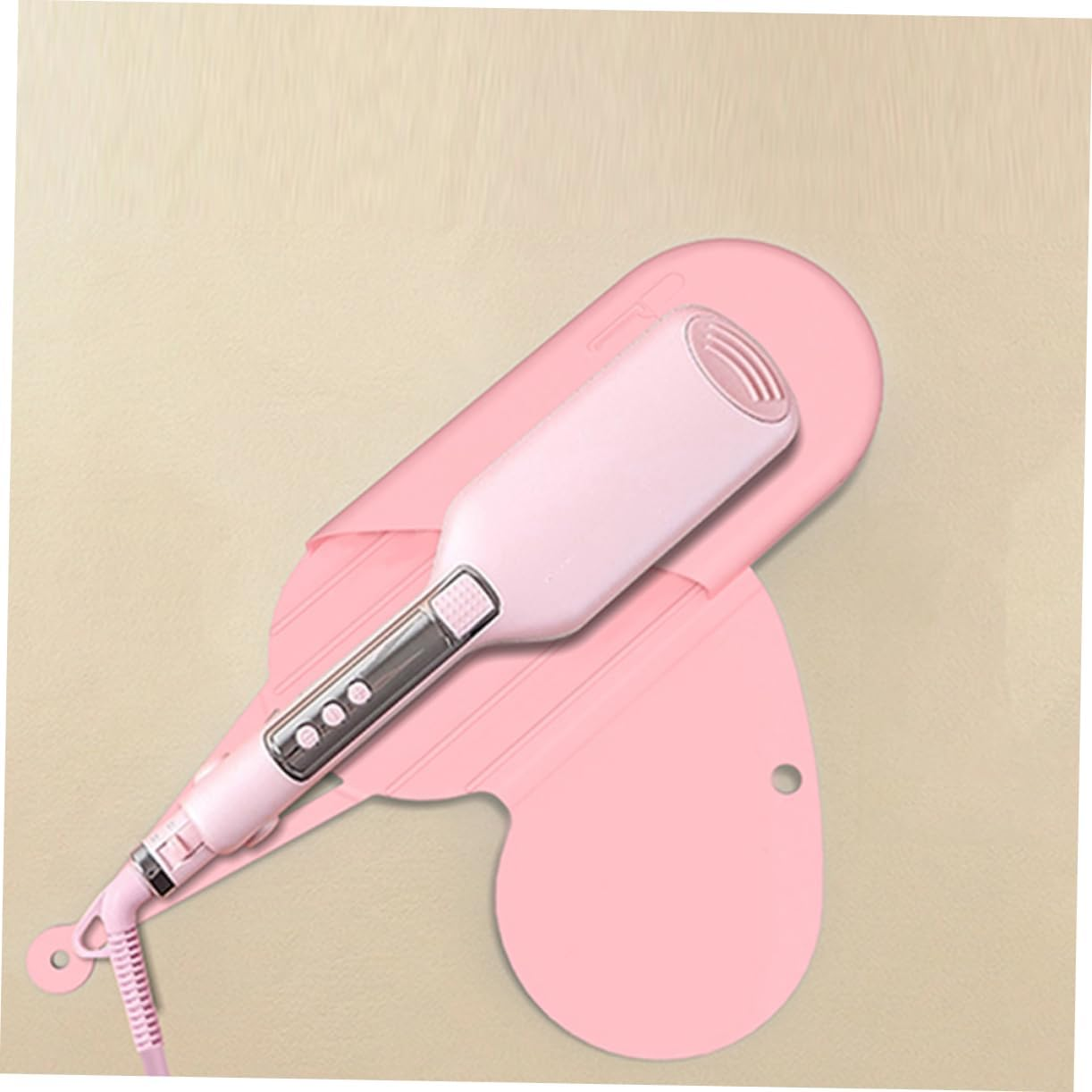 Ipetboom Hair Straightener Bag Silicone Mat Insulated Storage Organizer Heatproof for Home