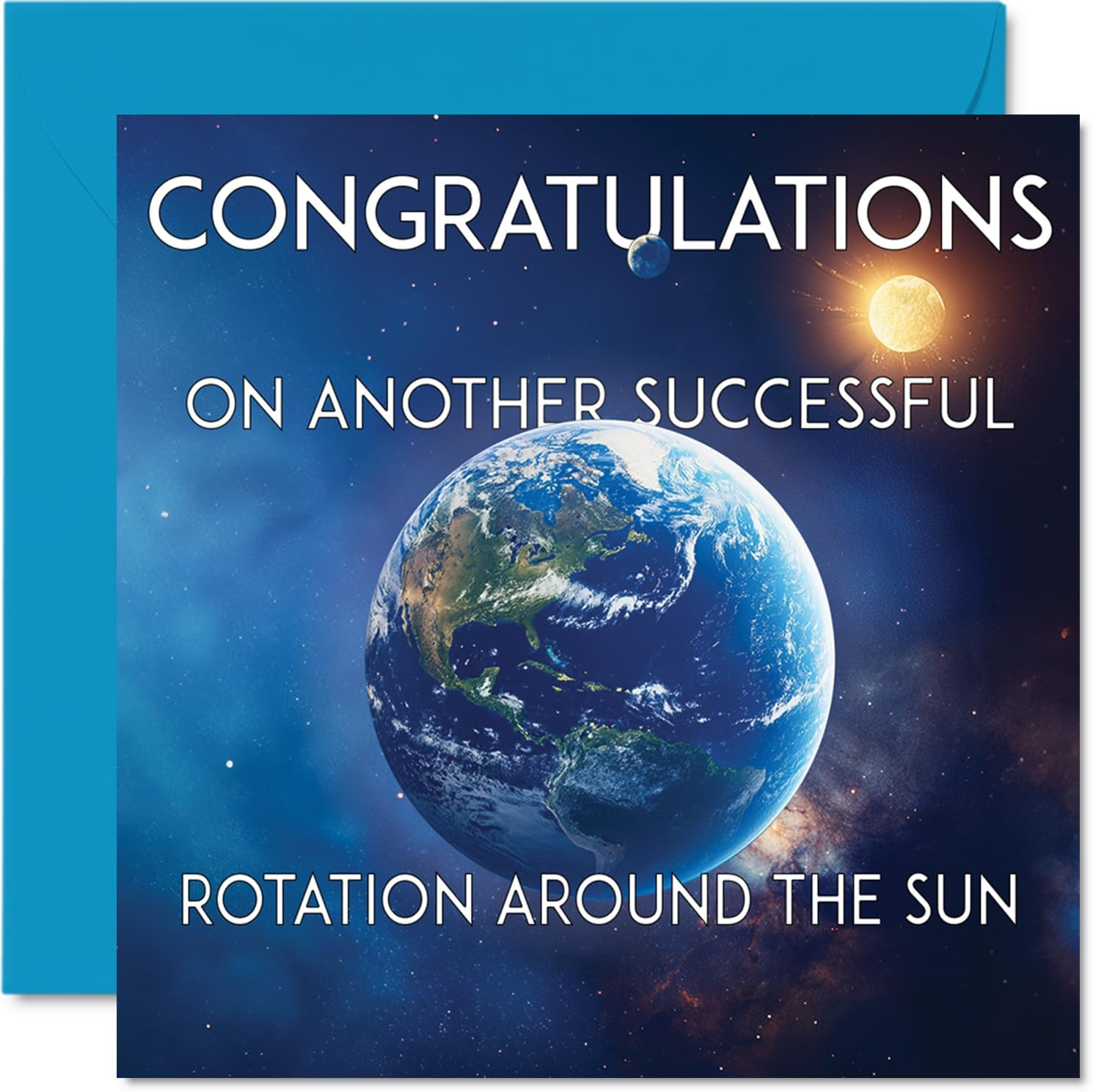 Funny Birthday Cards for Men Women - round the Sun - Rude Male Birthday Cards for Men Humorous Birthday Card, 145Mm Joke Humor Bday Man Woman Boys Girls Greeting Cards image number 3