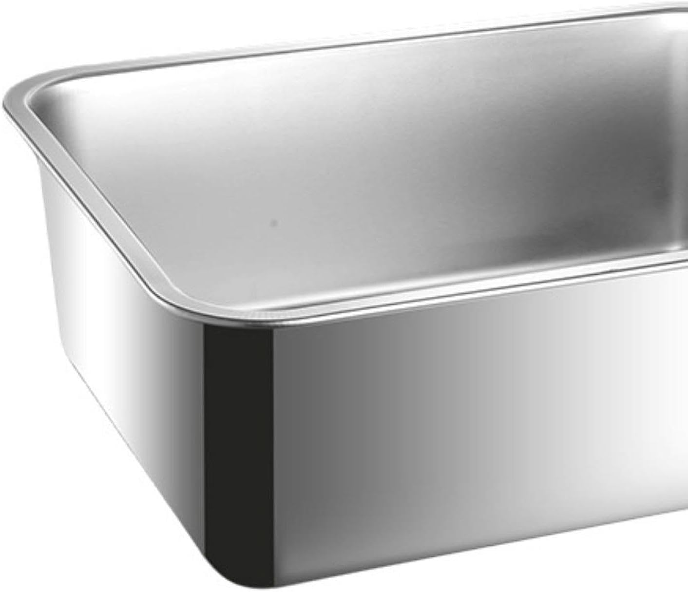 MYCENSE Stainless Steel Cat Litter Tray for Kittens with High Sides and Easy Cleaning, Height 15Cm image number 4