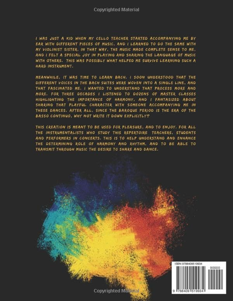 BASSO CONTINUO for BACH&acute;S CELLO SUITES: Created by Jeremias Sanz Ablanedo