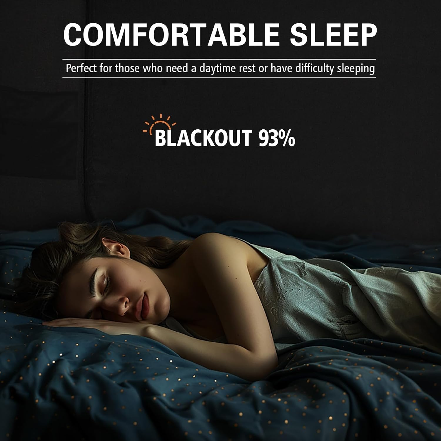 RIYDH Bed Tent Twin Bed Canopy Tents for Adult - Portable Dream Tent Indoor Sleeping Tents 70% Blackout with 3 Doors Breathable Private Space Tents image number 5