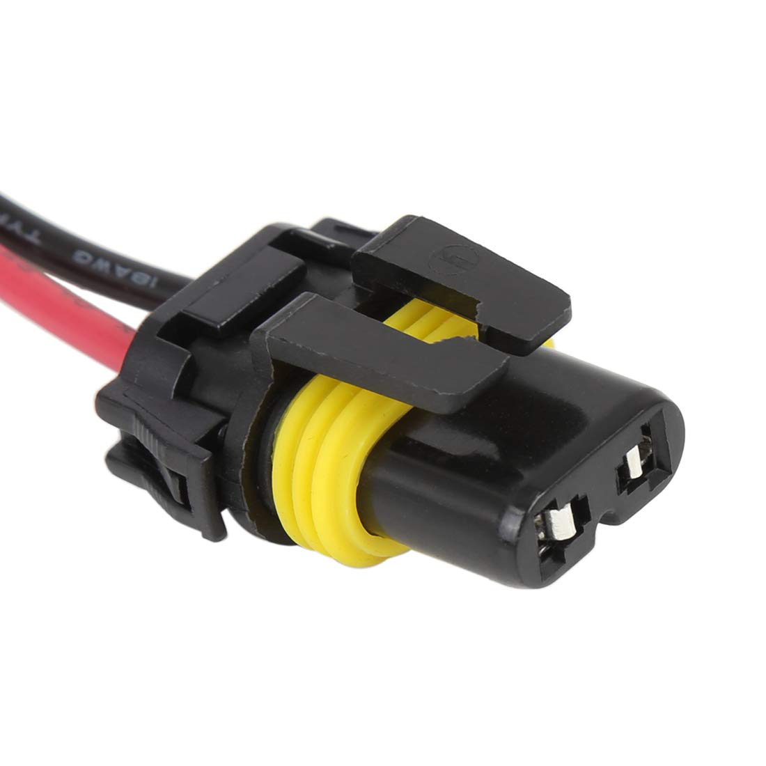 X AUTOHAUX Universal HID Relay Wiring Harness Single Beam Kit H1 H7 for Car image number 6