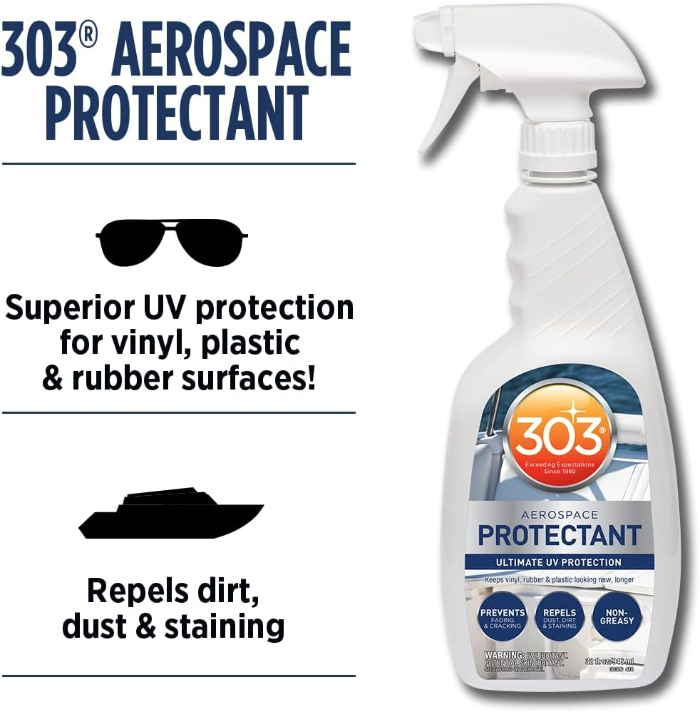 303 Products (30306) Aerospace Protectant, UV Protectant for Boats and Patio Furniture (Package May Vary), White, 32 Fl. Oz.