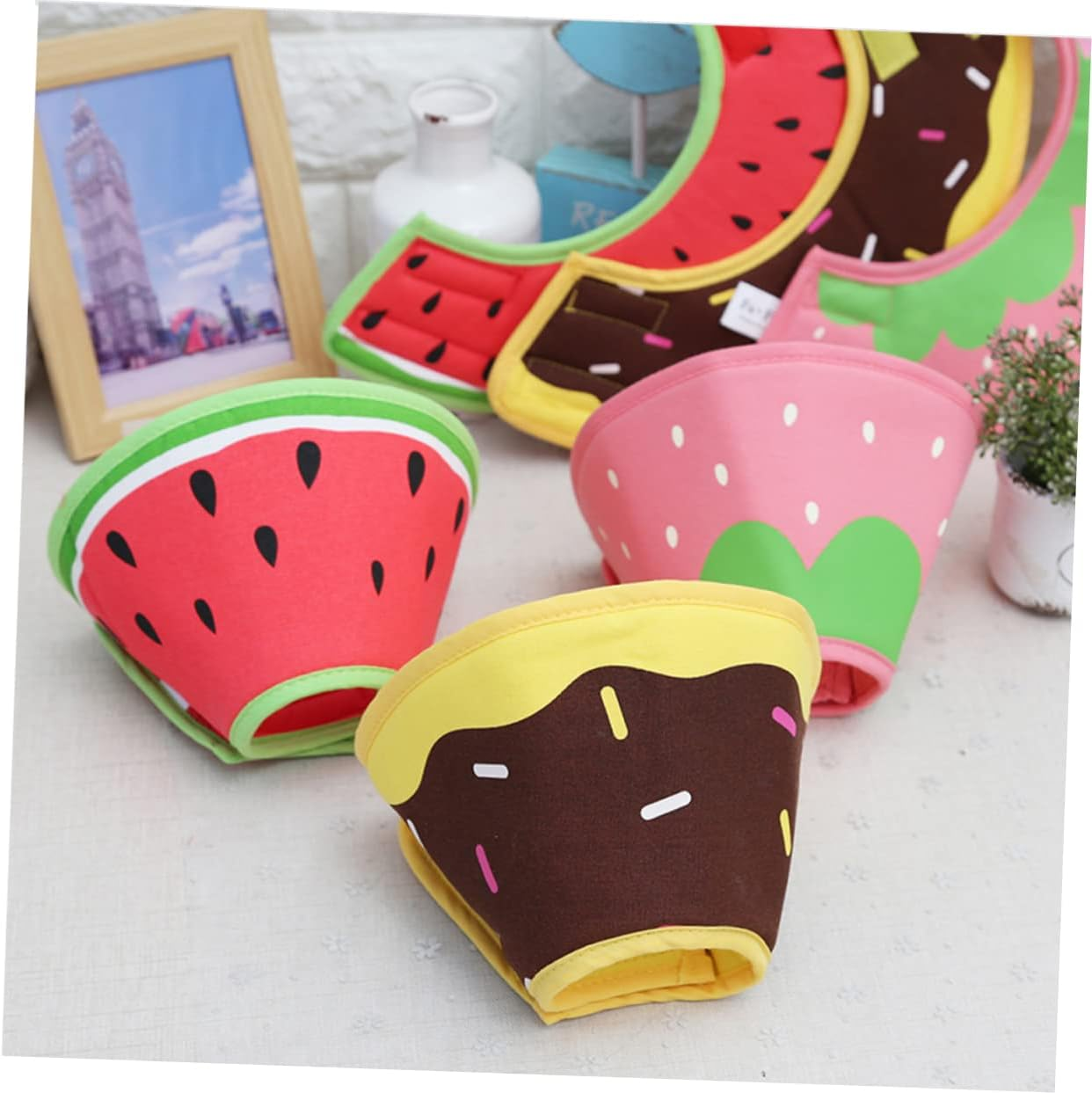 Ipetboom 2Pcs Chocker Dog Cones after Surgery Dog Cone Collar Para Medianos Dog Collar for Medium Dogs Pet Anti-Lick Headcover Pet Dog Neck Circle Puppy Recovery Ring Pet image number 2