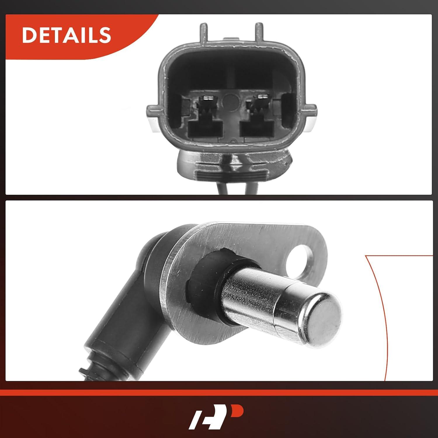 A-Premium ABS Wheel Speed Sensor Compatible with Mazda Models - CX-7 2007-2012, CX-9 2007-2015 - Front Right Passenger Side, Replace# L2064370XB, EG234370X image number 3