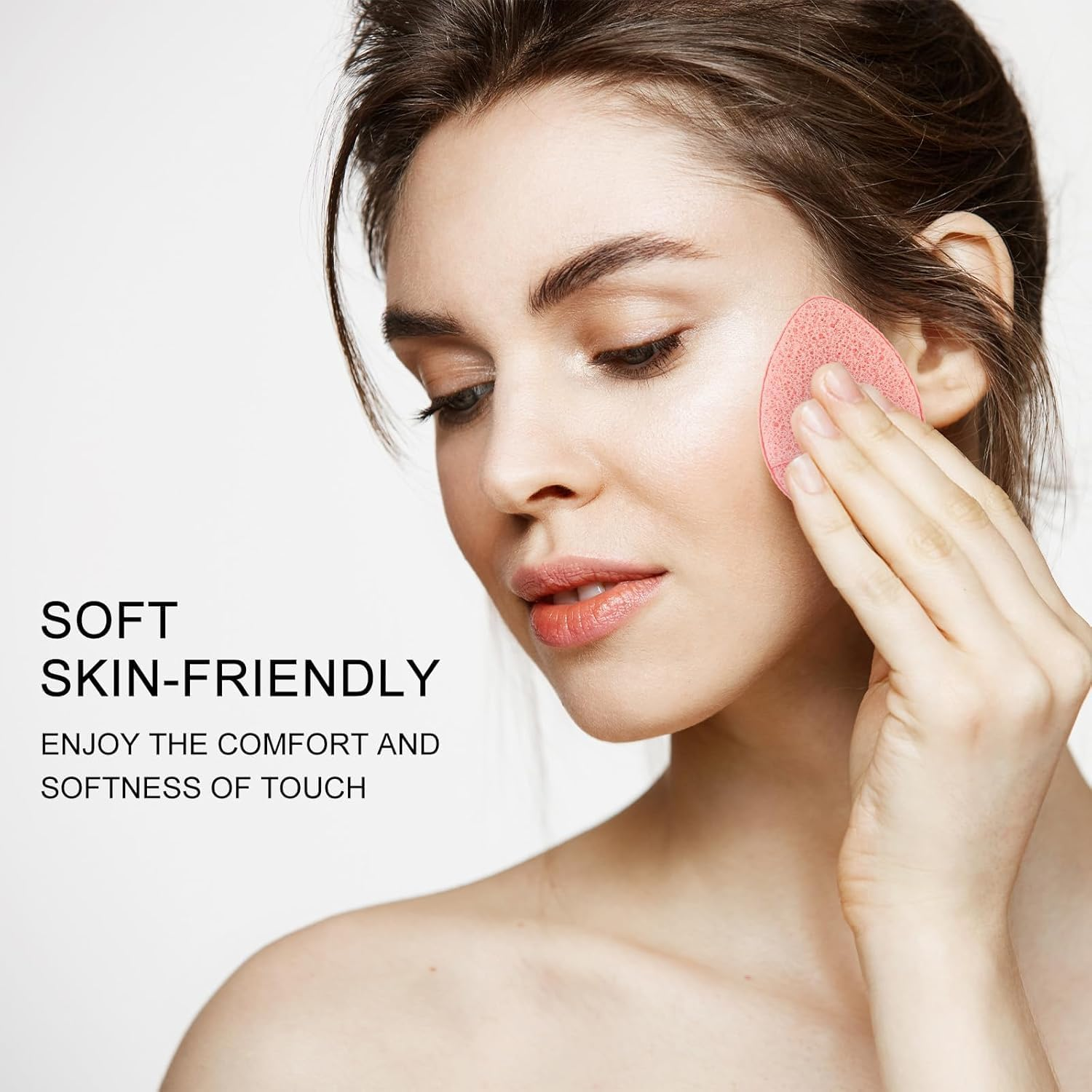 Fokmuaex 8 PCS Konjac Bathing Sponges &ndash; Facial Sponge for Deep Pore Cleansing, Blackheads & Dead Skin Remover, Daily Face Cleansing Tool (Individually Packaged) image number 1