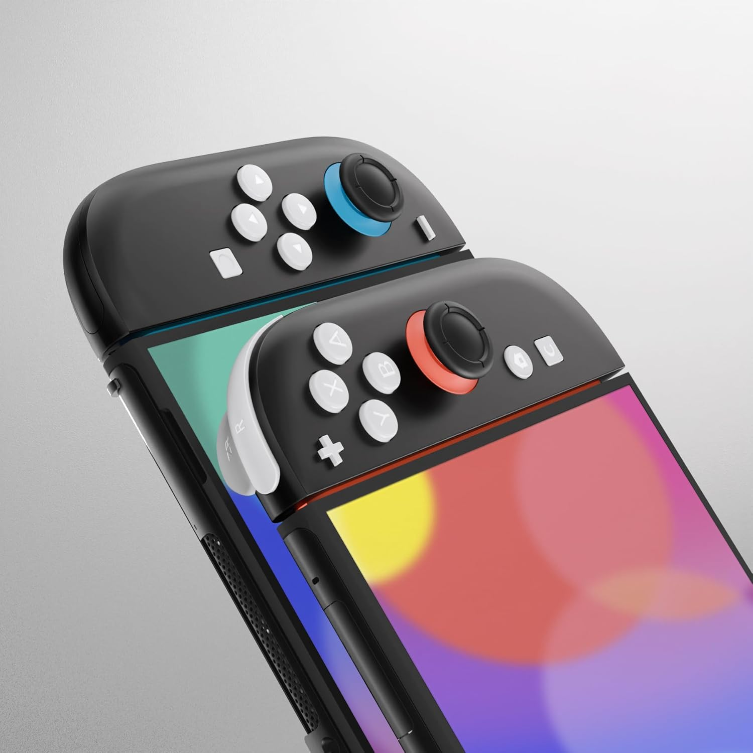 Extremerate DIY Replacement Full Set Buttons for Joycon 2, Custom ABXY Direction Keys Dpad + - C Home Capture Release L R ZR ZL Trigger Buttons for Nintendo Switch 2 Controller - White image number 2