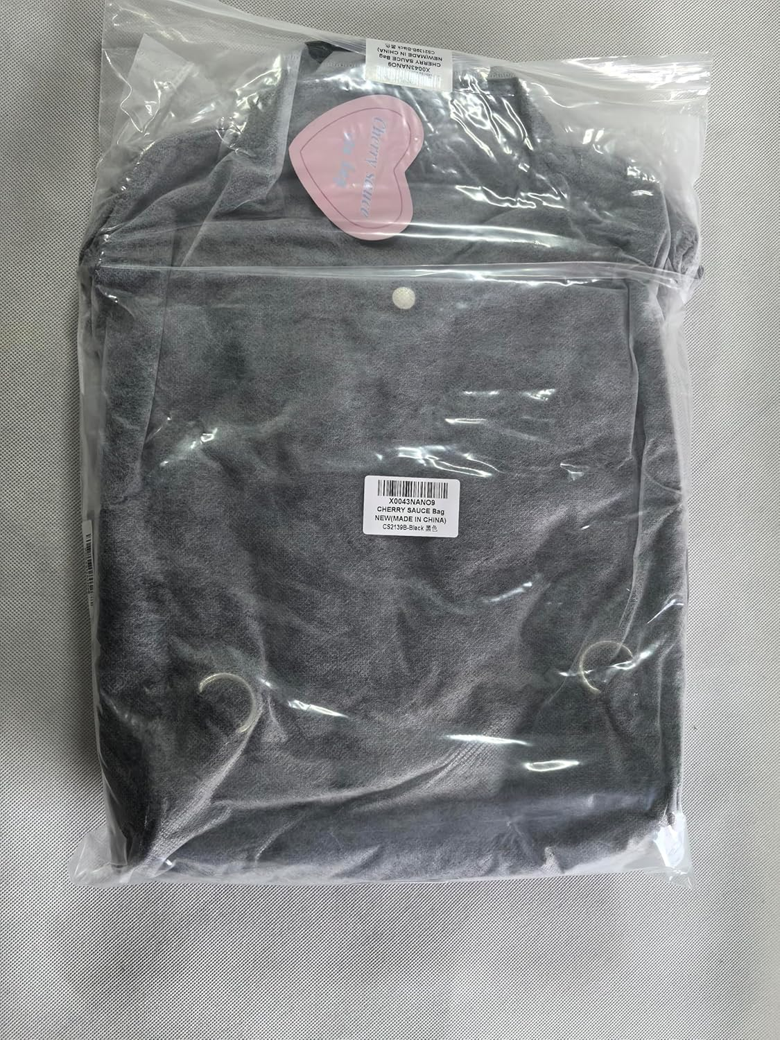 CHERRY SAUCE Ita Bag Pin Kawaii Cute Display Backpack for School Anime Cosplay with Insert - Black image number 5