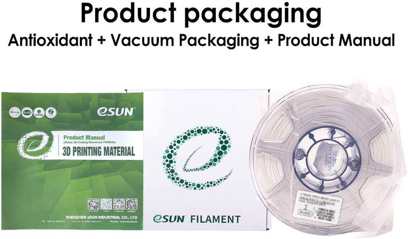 Esun 3D Printing Filament Nylon6 Carbon Fiber Spool 1.75Mm 1KG Dimensional Accuracy +/- 0.05Mm for 3D Printers image number 6