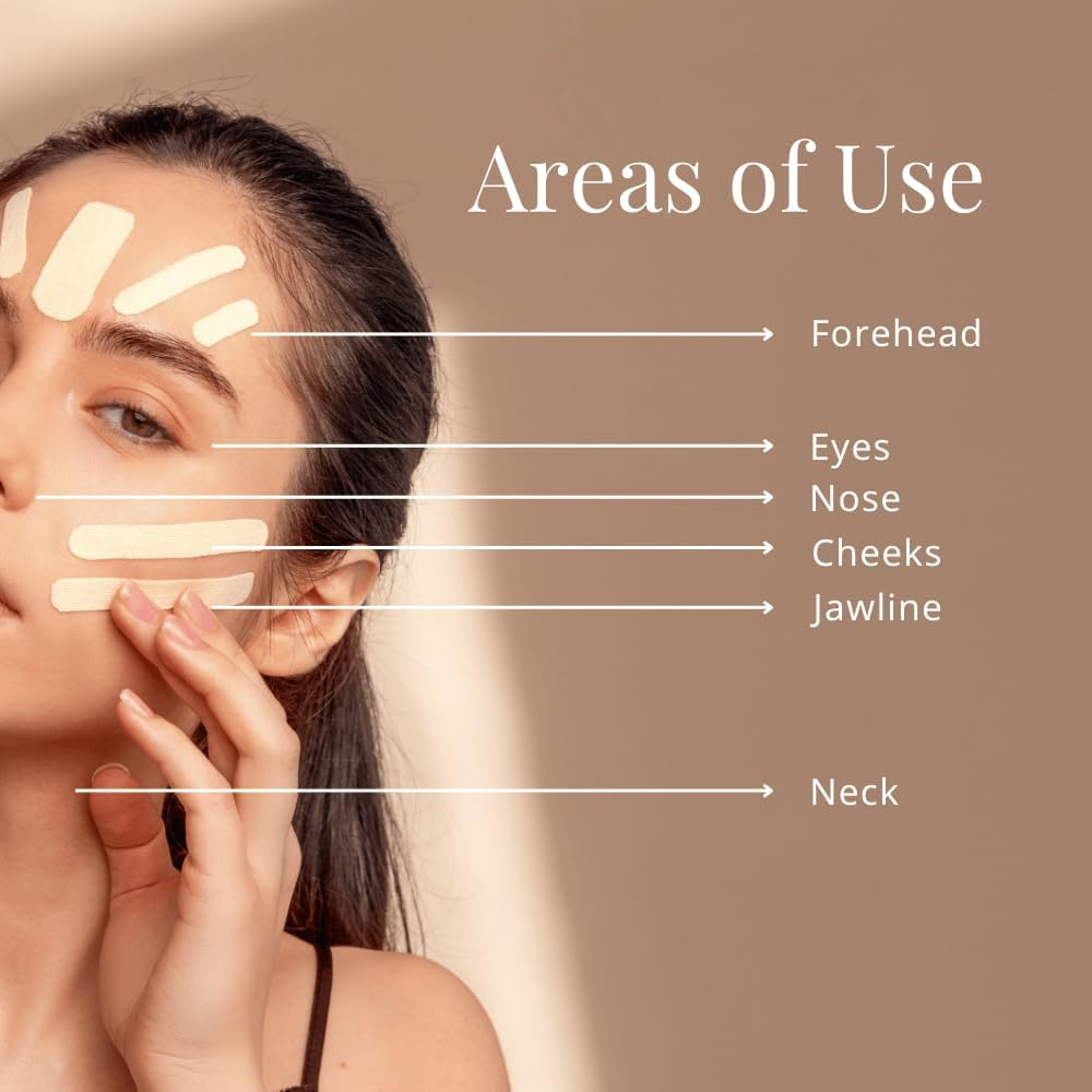 Curetape Beauty 2.5Cm Kinesiology Tape | Anti-Wrinkle Face Tape | Kinesiology Tape for Face & Sensitive Skin image number 2