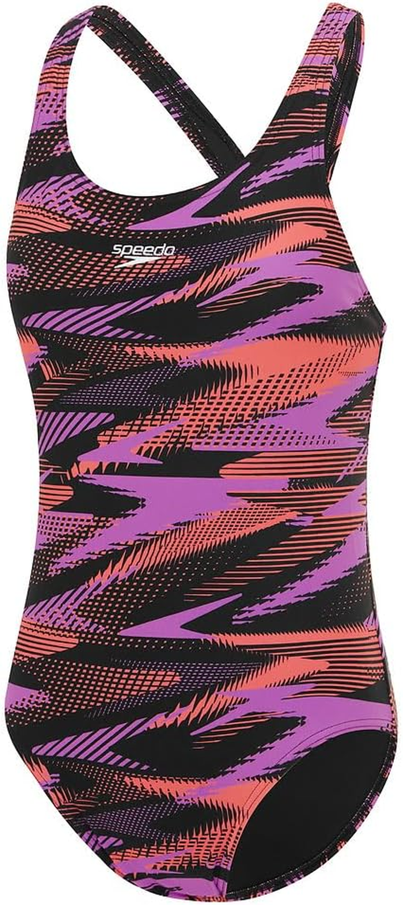 Speedo Women'S Hyperboom Allover Medalist One Piece Swimsuit, Neon Violet, 32 image number 1