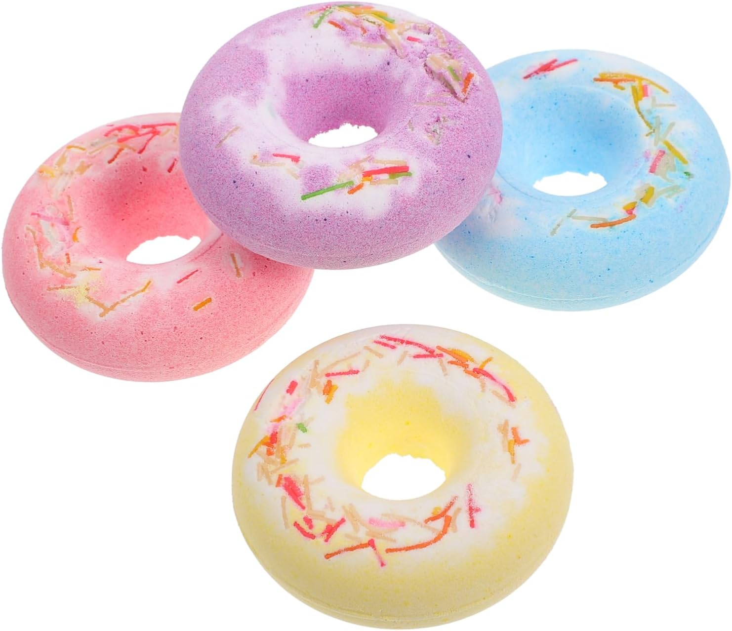 HONITANO 4Pcs Cake Shape Spa Balls for Boys and Girls Adults Balls Random Colors image number 3