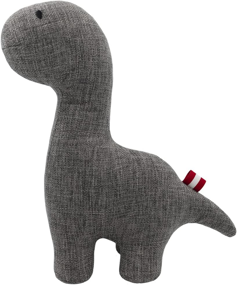 Plush Dog Toy for Chewers -Davie the Dino- Soft, Durable, Squeaky & Tough - Cute Stuffed Pet Chew Toy for Small & Medium Dog Breeds & Puppies by Louie Living - Ideal for Pet Owners image number 1