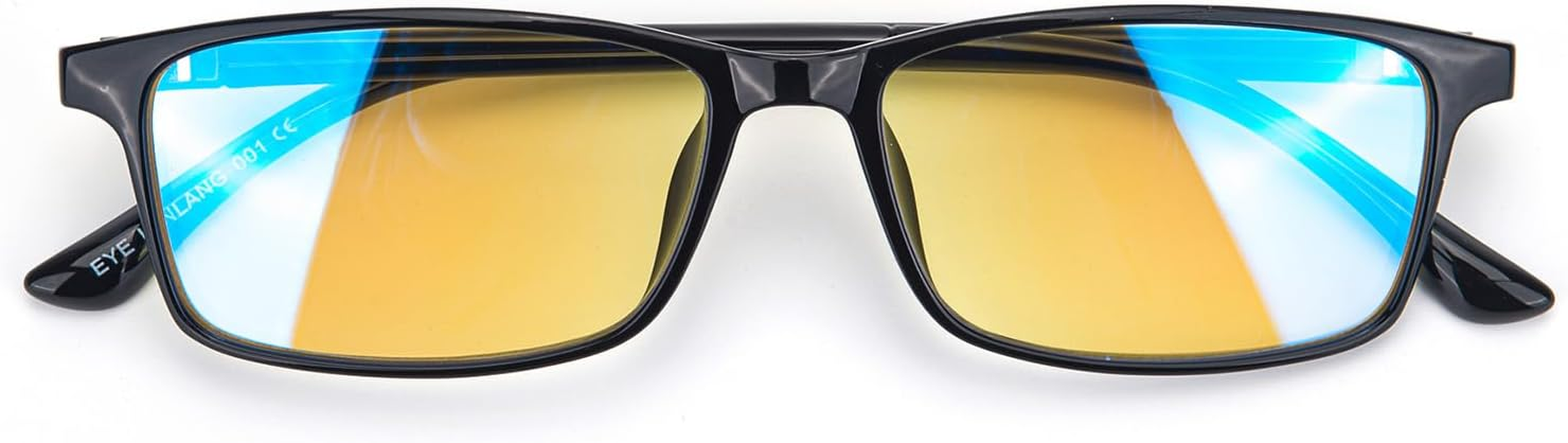 LANLANG Blue Light Blocking Glasses for Men Women, Negative Ion Glasses, Anion Glasses, Anti-Blue Computer Glasses,Anti-Glare, Relieve Fatigue, Black image number 3