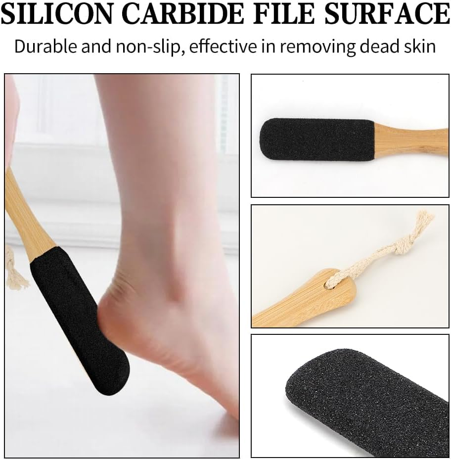 Foot Scrubber for Dead Skin Foot Pumice Stone for Feet Foot Scrubber Callus Remover for Feet Foot File Pedicure Tools Feet Scraper Heel Scraper for Feet Foot Scrub Foot Files Callus Remover Pumice Stone 2Pcs image number 5
