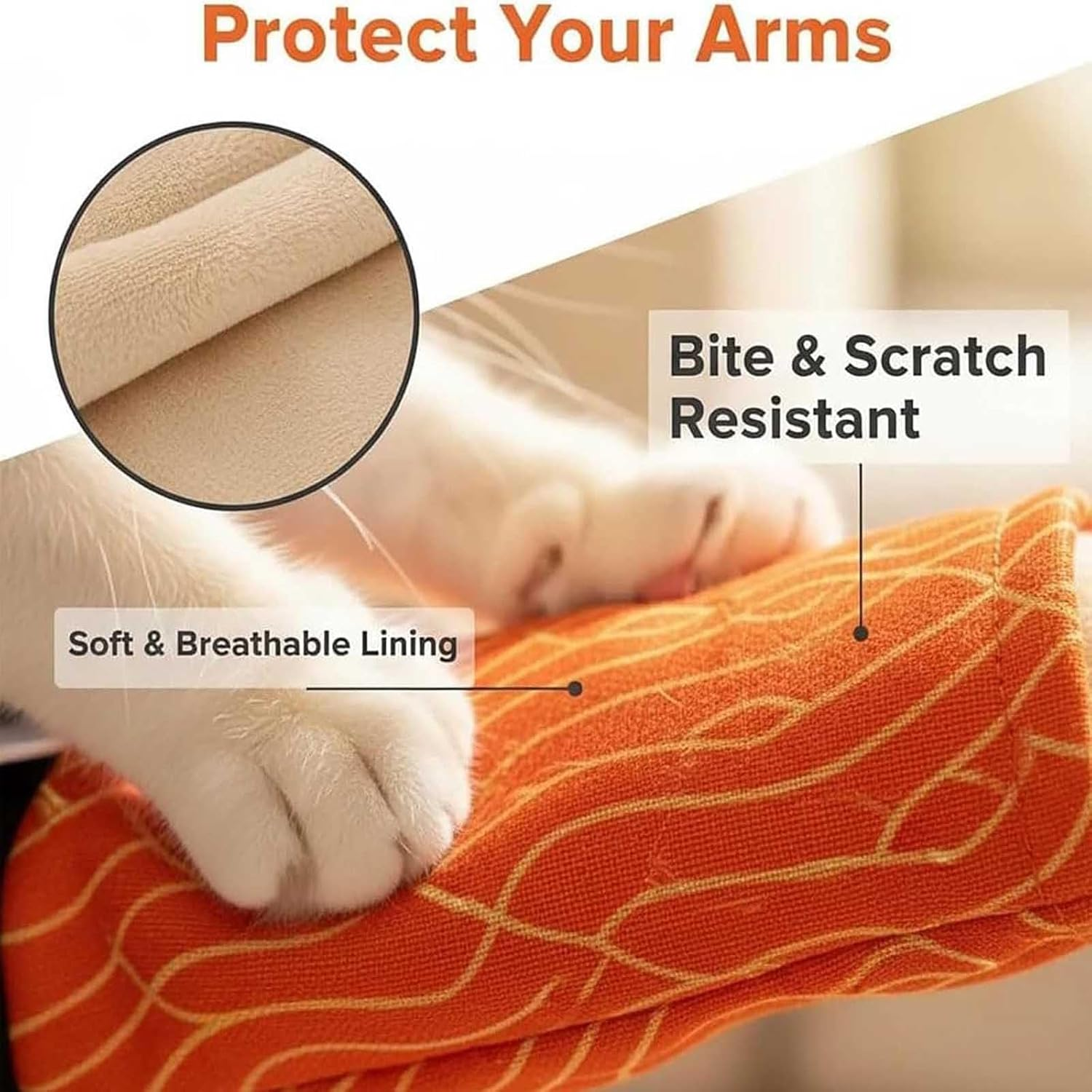 Karate Kitty Cat Wrestling Puppet, Cat Karate Kitty Puppet with Protective Forearm Sleeve, Cats Wrestling Glove Interactive Toy for Kittens and Adult Cats, Engage Natural Hunting Instincts (1Pc) - 2Pc image number 3