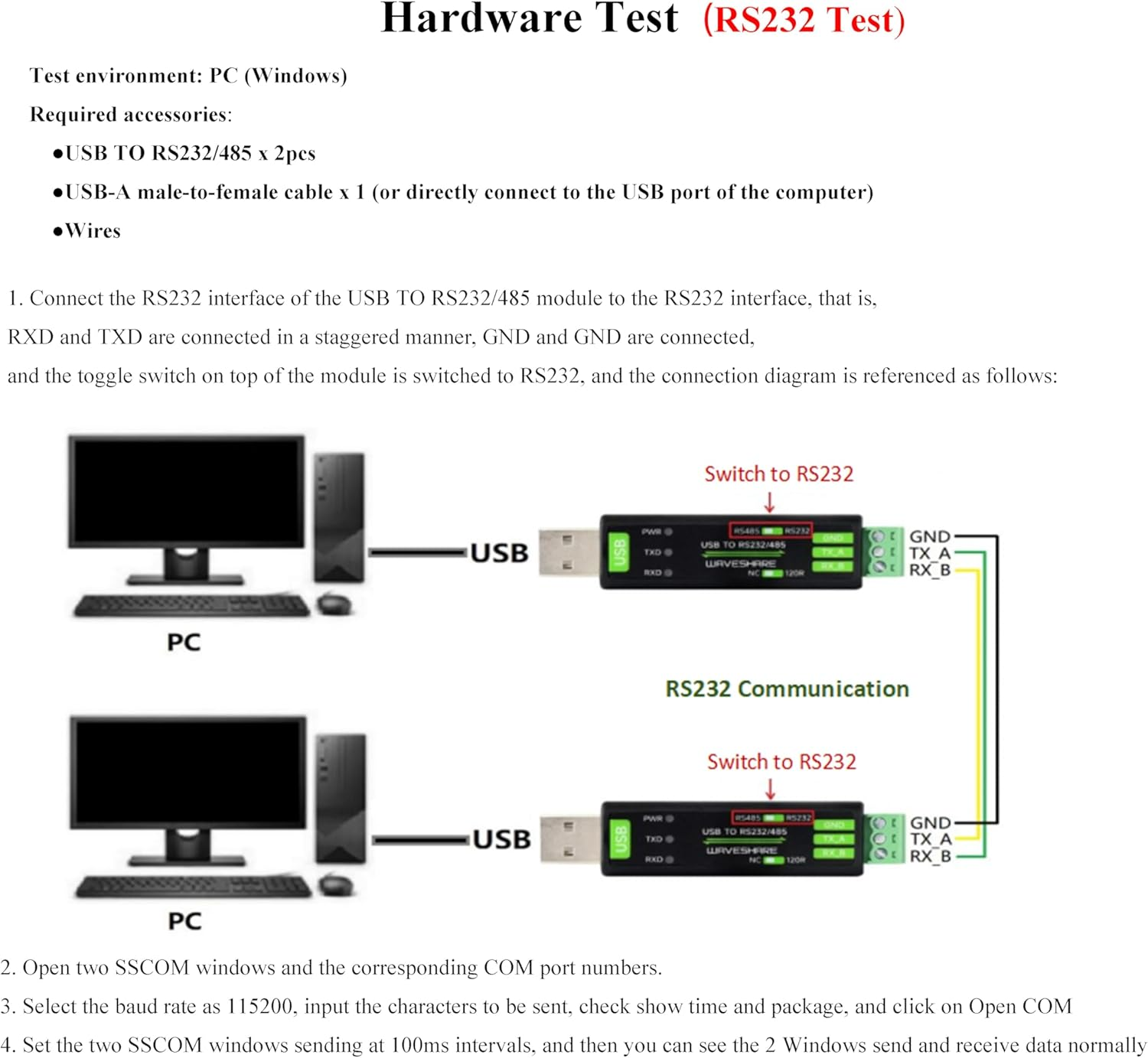 USB to RS485/RS232 Serial Converter Board, Onboard Original FT232RNL Chip Fast Stable Transmission,Multiple Devices Applicable, Compatible with Mac, Linux,Android, Windows 11/10/ 8.1/ 8/ 7, Etc. image number 5