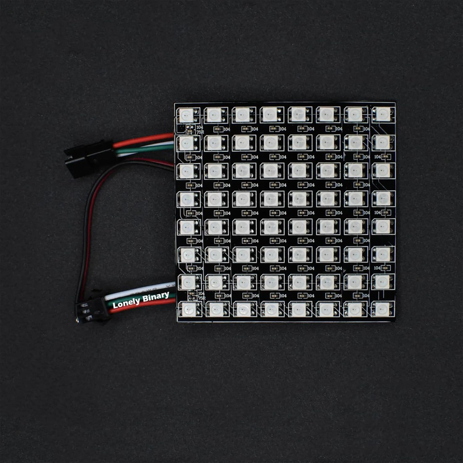 8X8 WS2812B RGB LED Matrix &ndash; 64 Individually Addressable Leds, Programmable Panel for Arduino, ESP32, Raspberry Pi, DIY Lighting Projects (8X8 RGB LED Matrix (64 Pixels)) image number 5