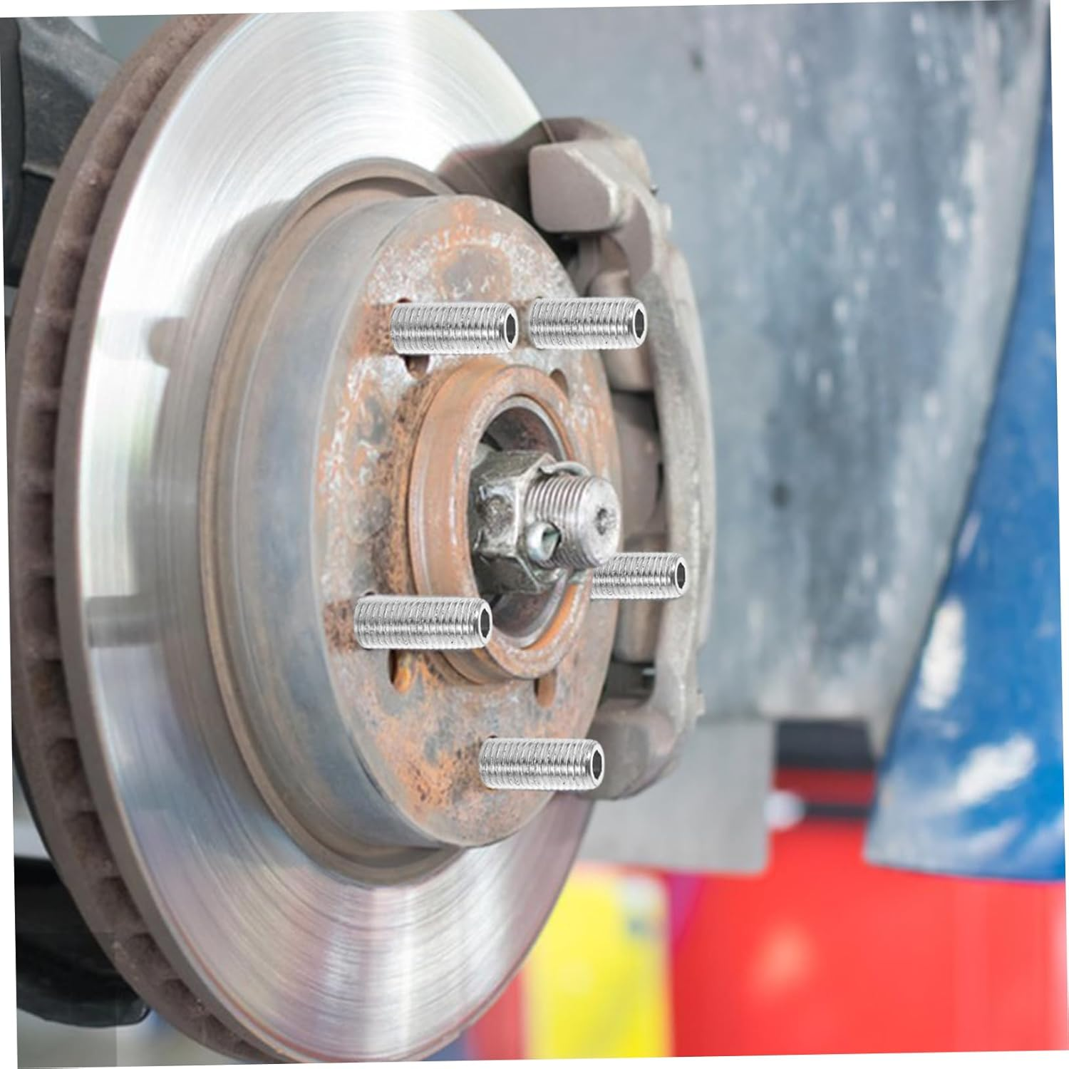 ULTECHNOVO Vehicle Tire Automotive Wheel Bolt Adapter Metal Wheel Hub Bolts Safety Enhancement image number 4