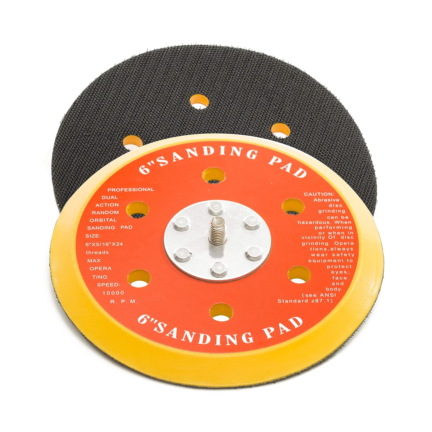 Glass Polish (150Mm) DA Dual Action Backing Pad 20Mm PU Durable Layer with 5/16''-24 Thread and 6 Extraction Vents - GP12715 image number 2