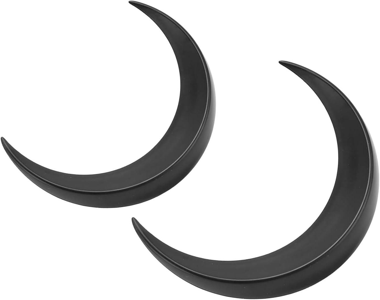 Moon Hair Stick, Easy to Use 2Pcs Moon Hairpin for Daily (Black)