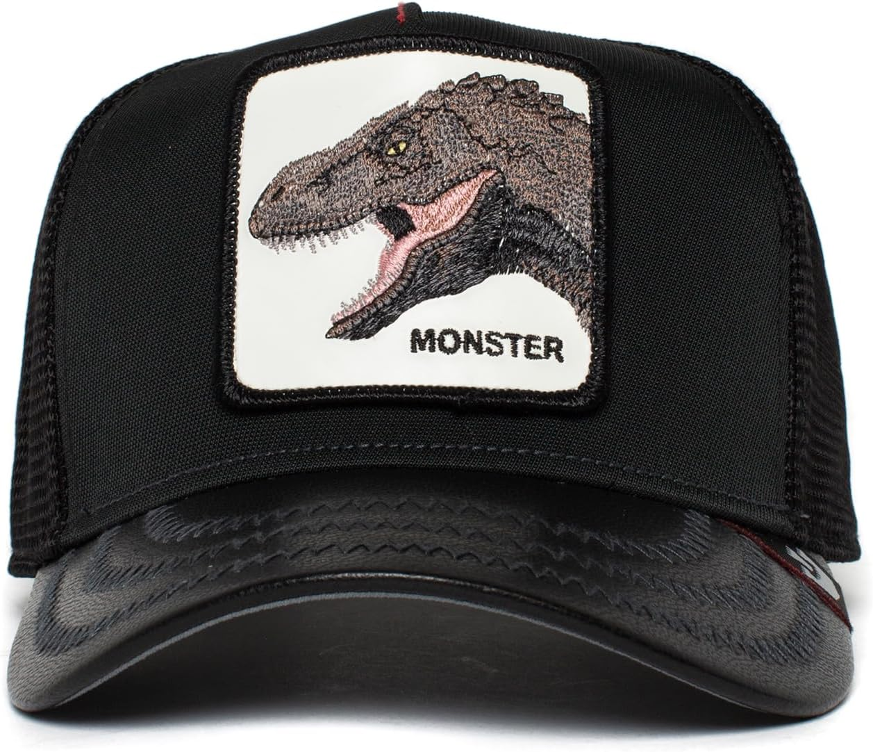 Goorin Brothers Boy'S Little Monster Dinosaur Animal Farm Trucker Baseball Cap, Black image number 1