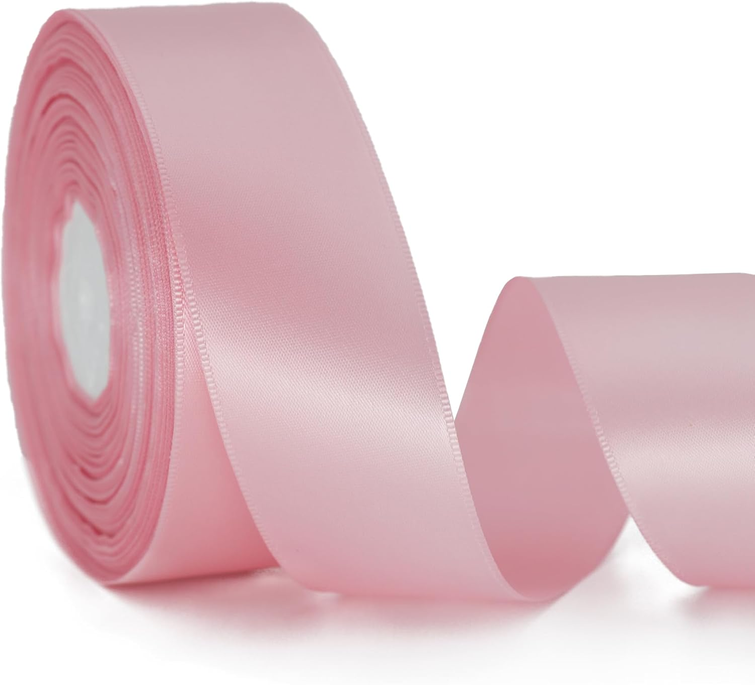 Red Ribbon 1-1/2 Inch 50 Yards Satin Ribbon Polyester Fabric Single Sided Ribbon for Gift Wrapping, Flower Bouquet, Handmade Eternal Flower, Wedding Party Decoration