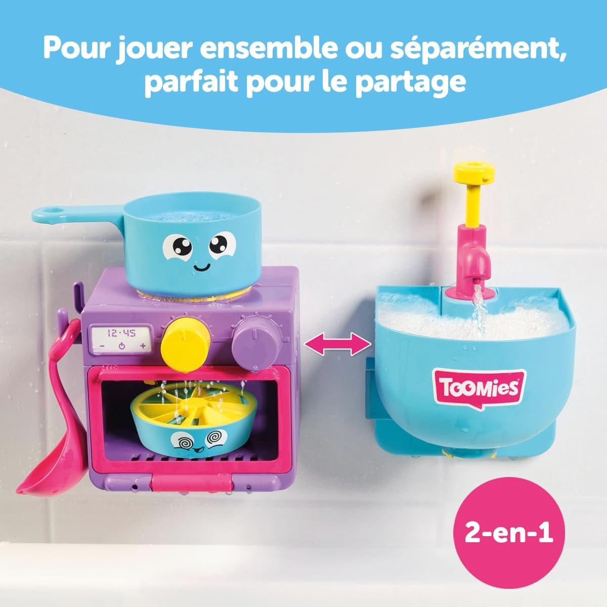 Tomy Toomies Bubble and Bake Bathtime Kitchen Toys image number 3