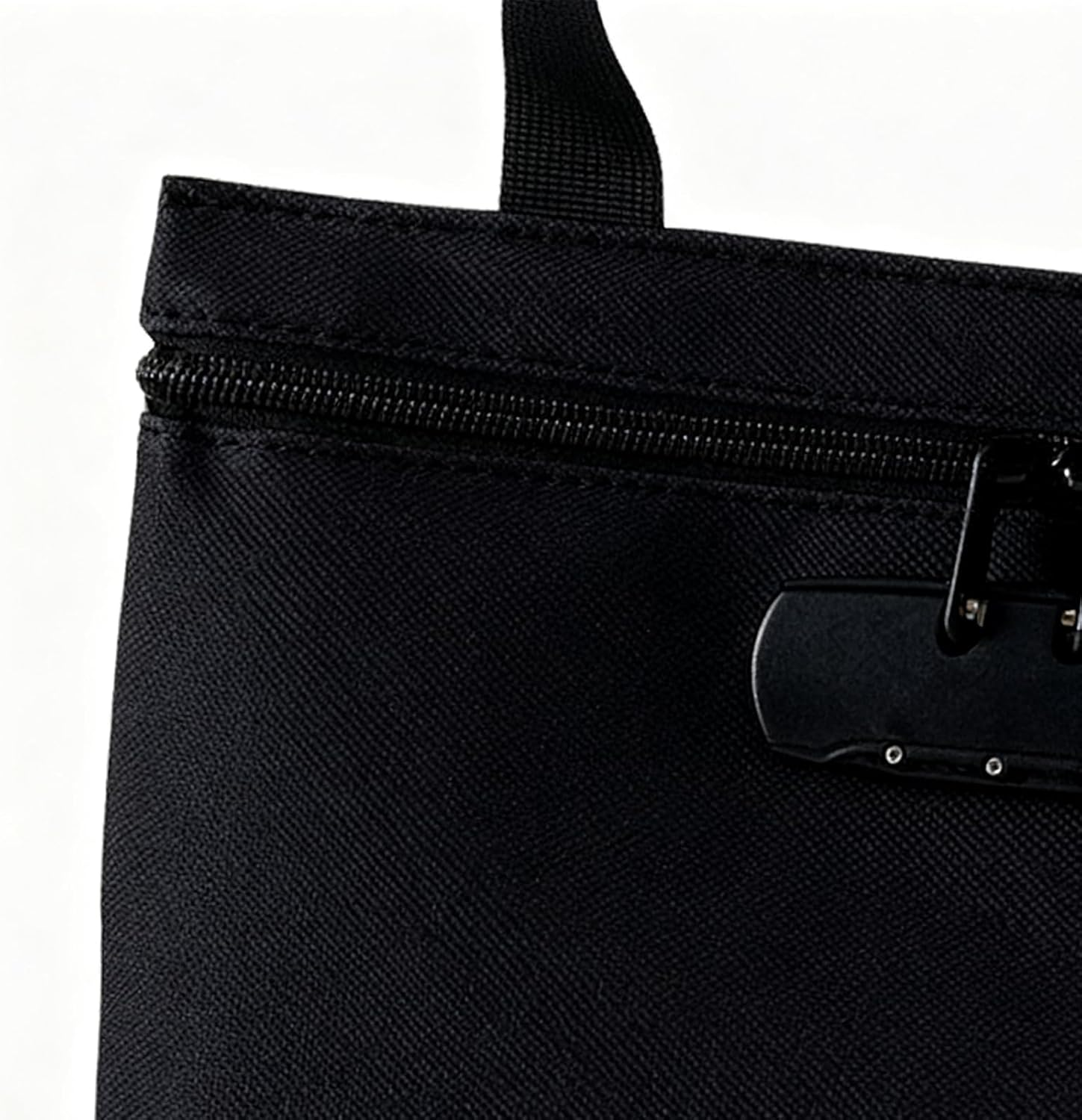 Locking Money Bag, Waterproof Zipper Organizer Pouch with Three Digit Lock, Travel Storage Case with Secure Closure, Keys Jewelry Passport Valuables, Documents Tickets 12.6X9.45X3.15 Inches - Blue image number 2