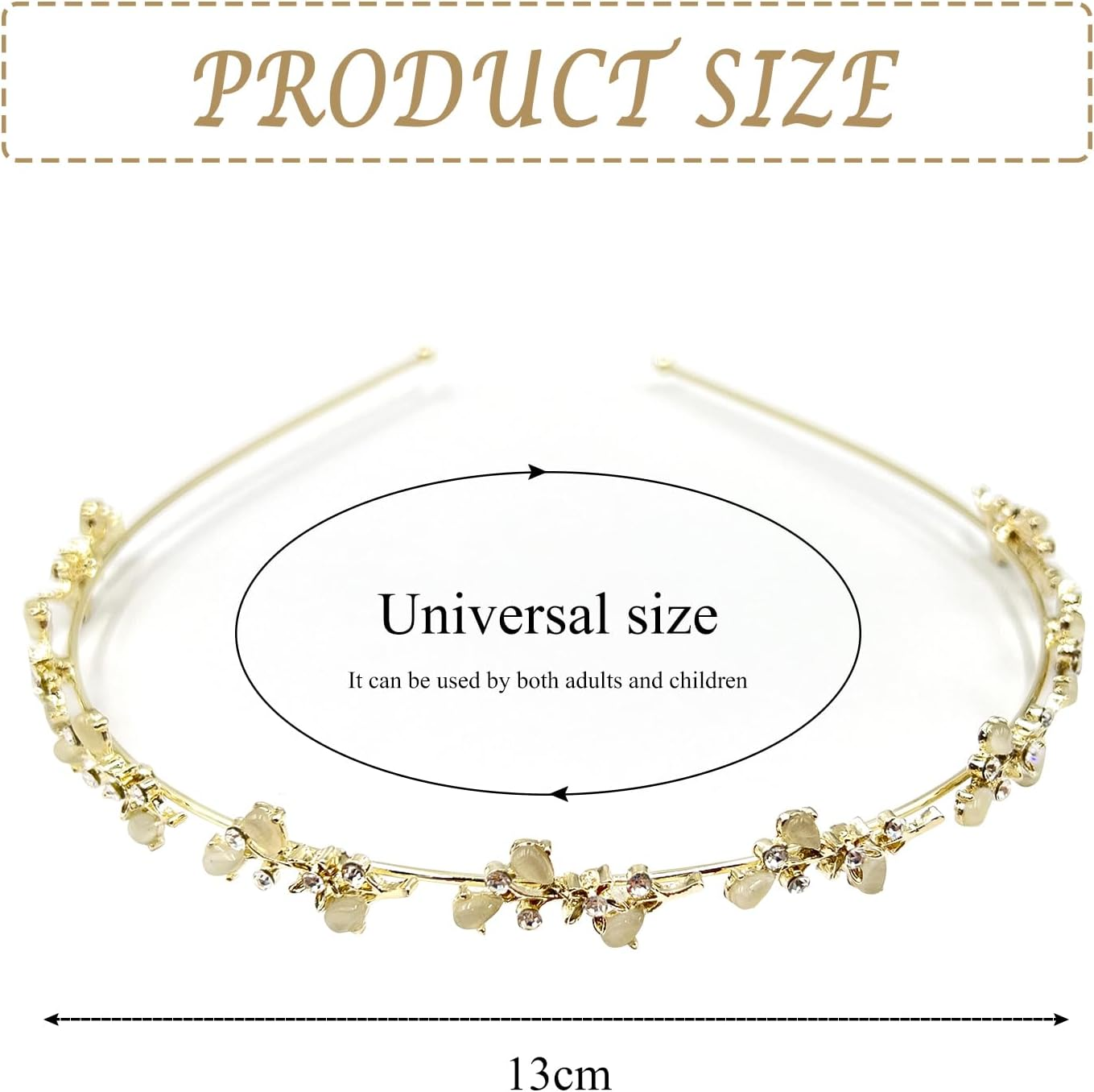 Headband Wedding, FUKPO Hair Accessories Tiara Wedding Headband Crown Bridal Women'S Glitter Headpiece Bride Guest Tiara Rhinestone Headband Girls Adults Children Long Short Hair Headband image number 2
