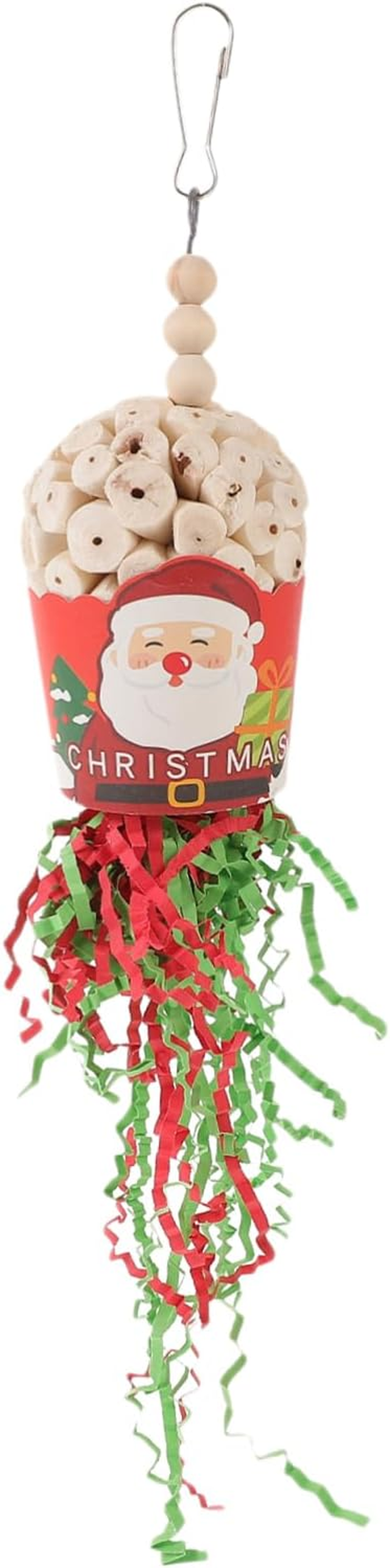 Toy Pet Cage Parrot Hanging Chewing Toy Christmas Birdcage Decor Bird Toys