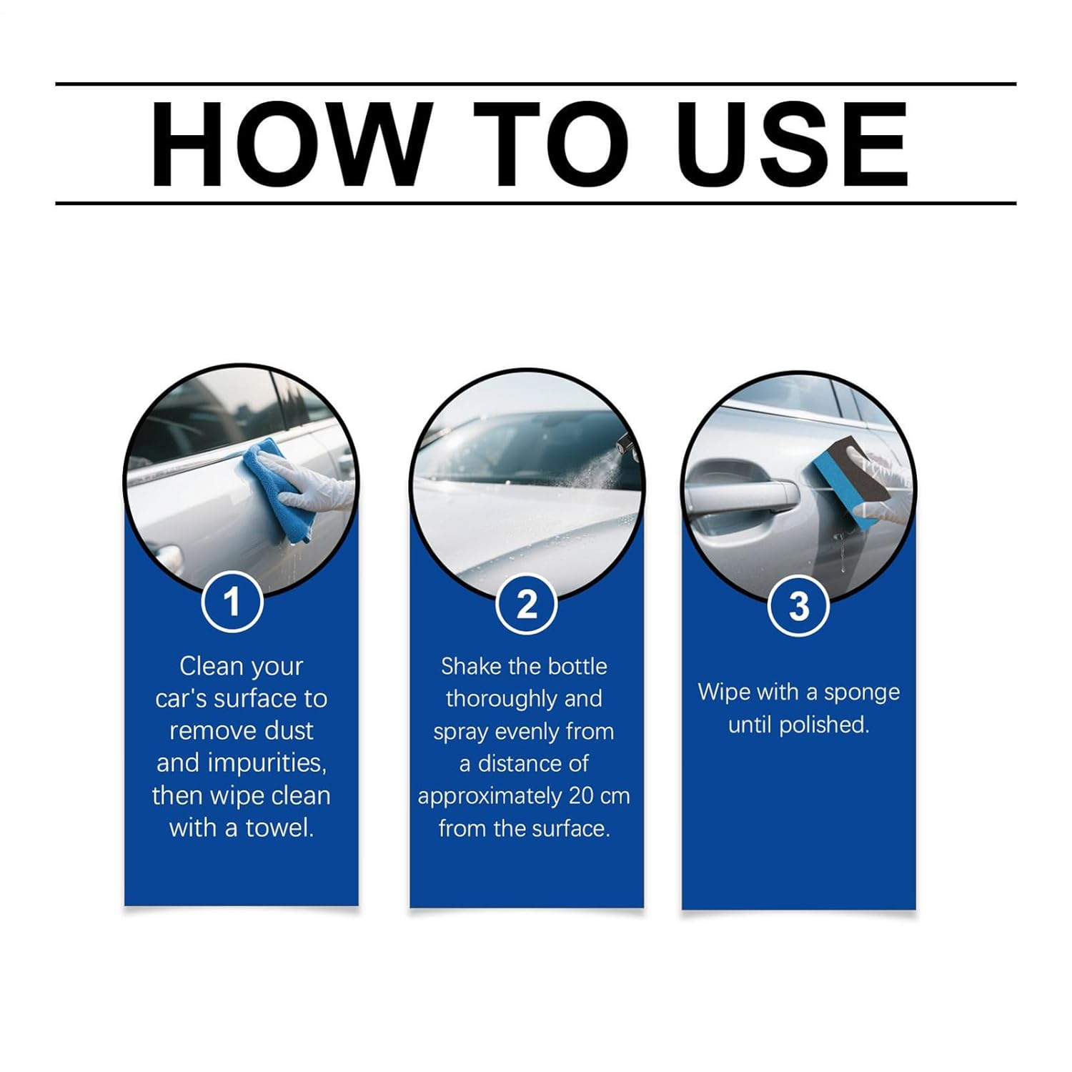 Ceramic Spray Coating, 120Ml Quick Effect High Gloss Automotive Polish, Car Ceramic Protection with Easy Application, Detailing Spray with Nano Formula, Coating Liquid for Windshield Tire Trim image number 5