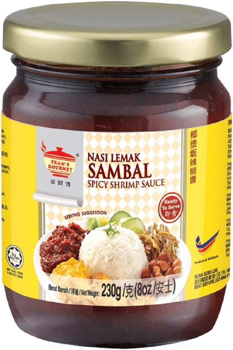 Tean'S Gourmet Nasi Lemak Sambal Sauce 230 G, 230 G, Nasi Lemak