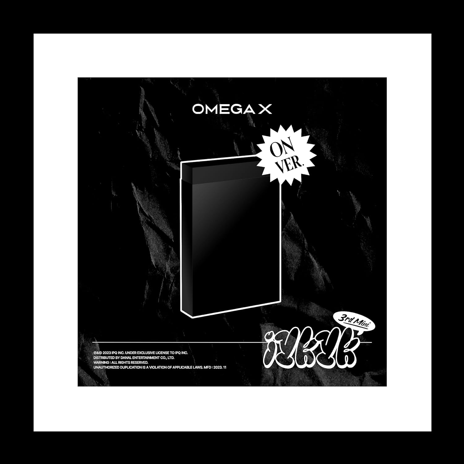 Omega X IYKYK 3Rd Mini Album on Version Cd+1P Folding Poster on Pack+120P Photobook+1Ea Bill Paper+1P Photocard+1Ea Sticker+1P Unit Photocard+Tracking Sealed image number 2