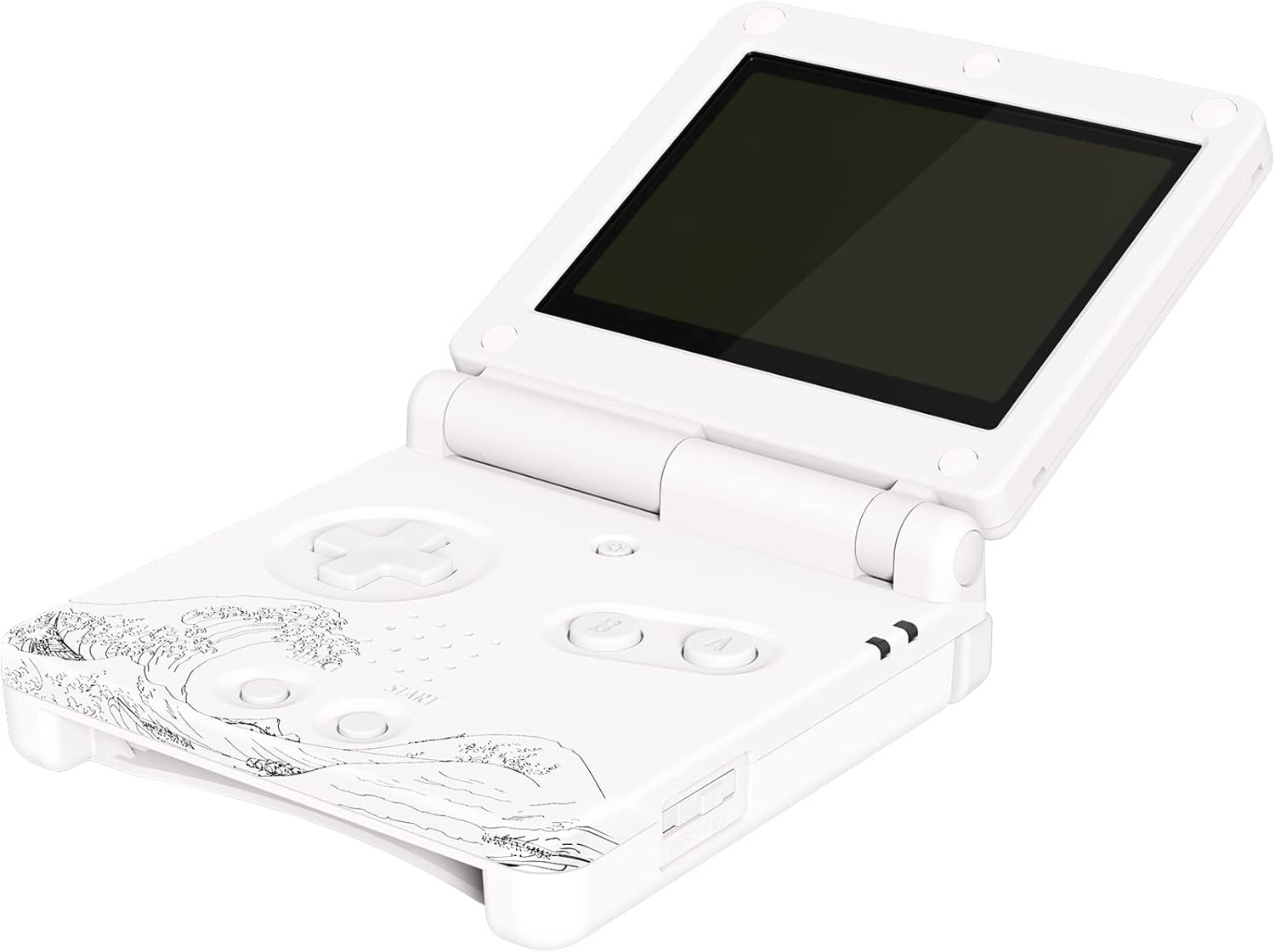 IPS Ready Upgraded Extremerate the Great Wave Custom Replacement Housing Shell for Gameboy Advance SP GBA SP &ndash; Compatible with Both IPS & Standard LCD &ndash; Console & Screen NOT Included