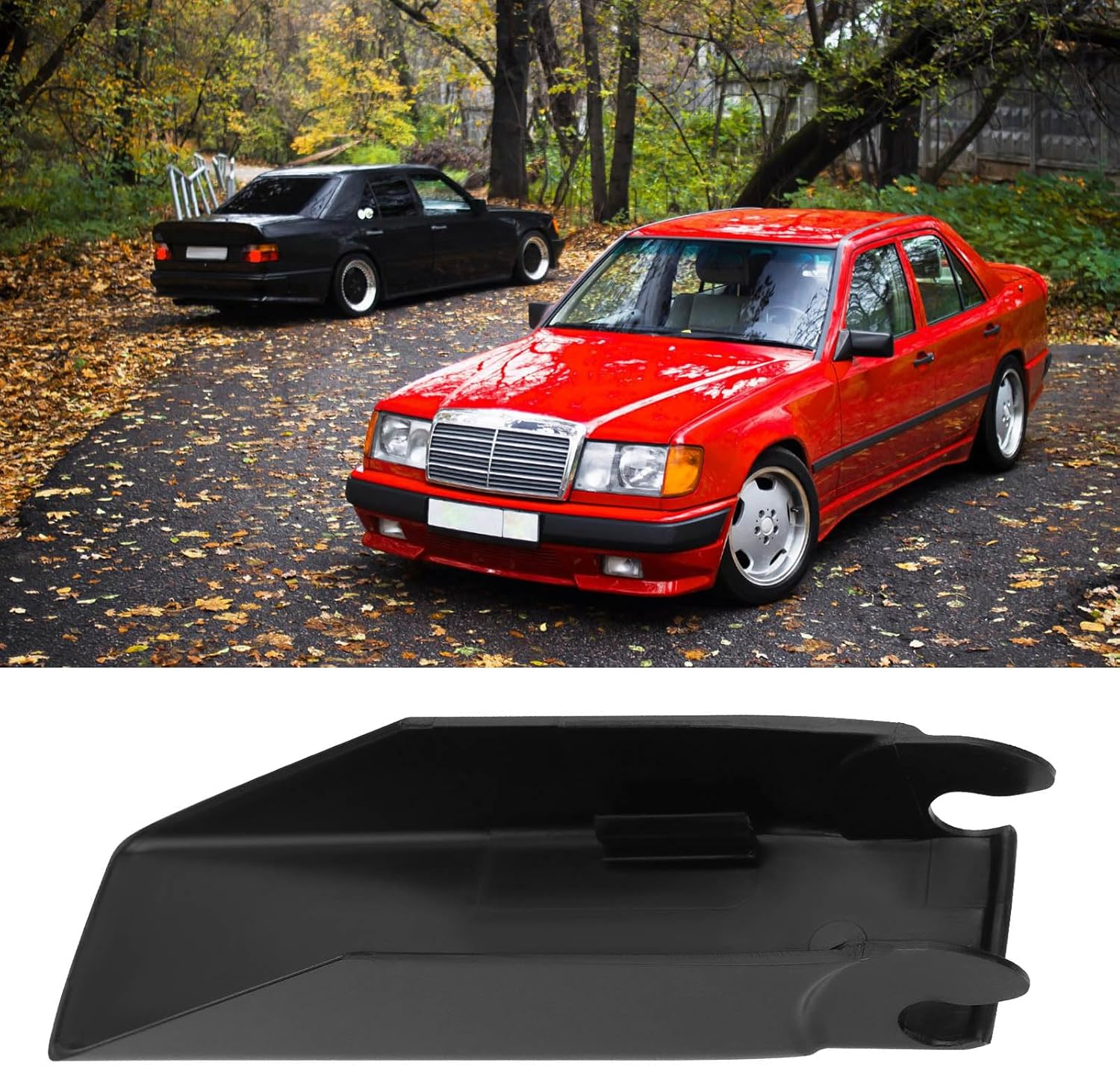 Emagtech 1X Front Wiper Arm Cover Cap Replacement A1248240349 Compatible with Mercedes Benz W124 W201 W202 W208 W210 R129 Automotive Mounting Nut Cover Black