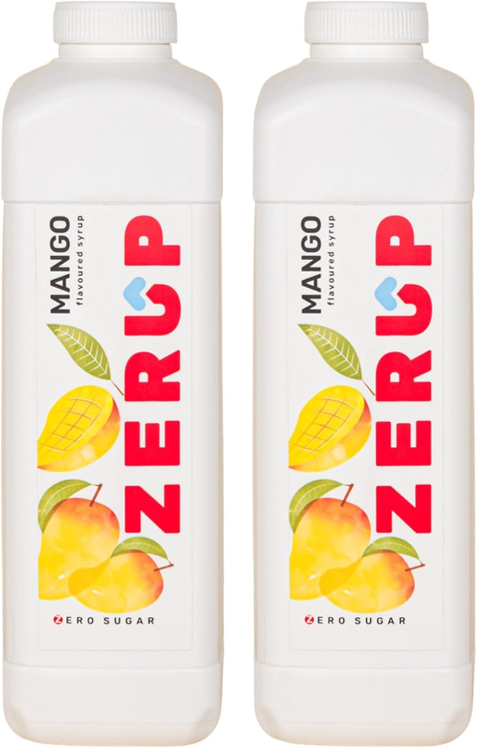 Zerup Zero Sugar Mango Flavoured Syrup 2 X 1L Bottles, Sugar Free Syrup, Mango Flavour Drink Mix, Low Calorie Flavourings for Milk Shakes, Cocktails, Teas, Gluten Free, Keto Friendly, Halal image number 3