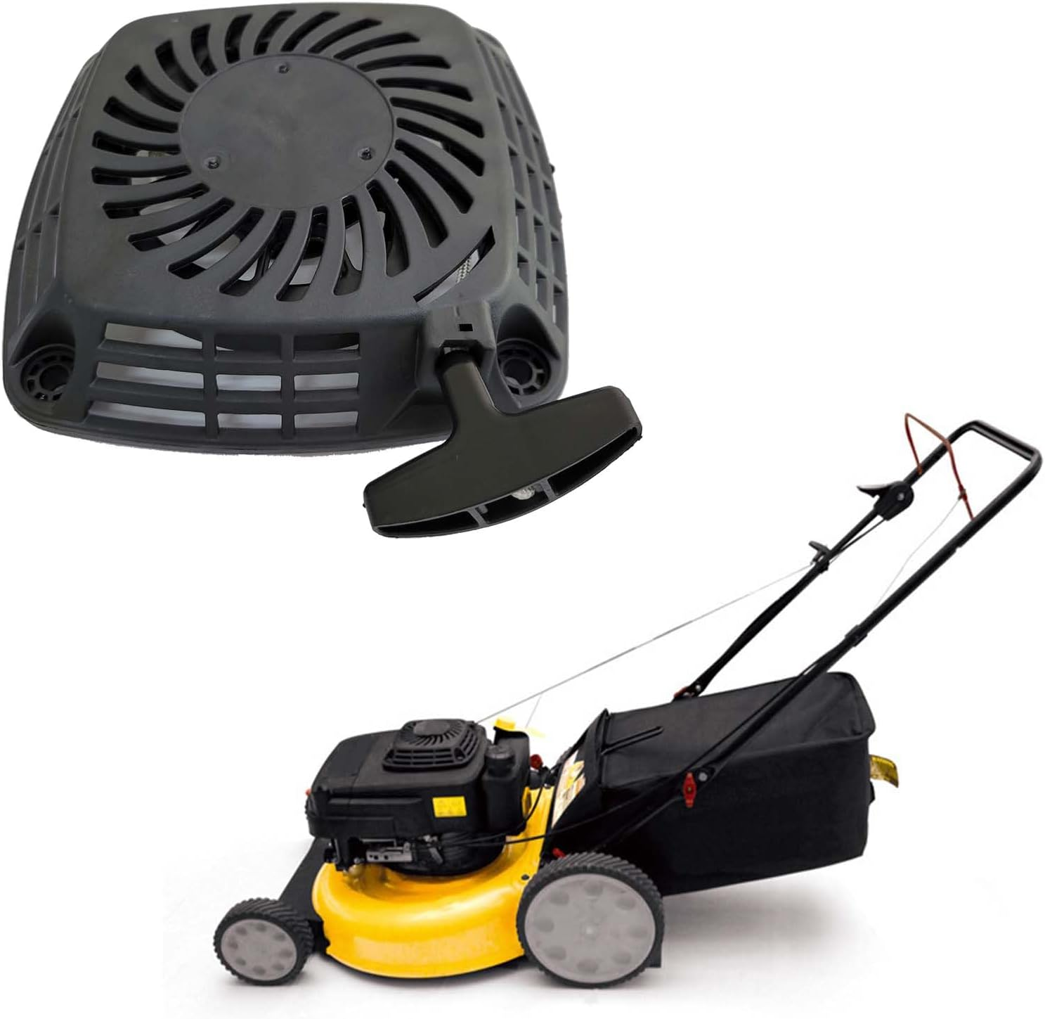 Recoil Pull Starter Assembly Fits for Kawasaki 49088-2582 49088-7023 FJ180V Engine Set